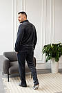 Домашній костюм Піжама чоловіча ВЕЛЮР сорочка і штани ГРАФІТ, фото 3