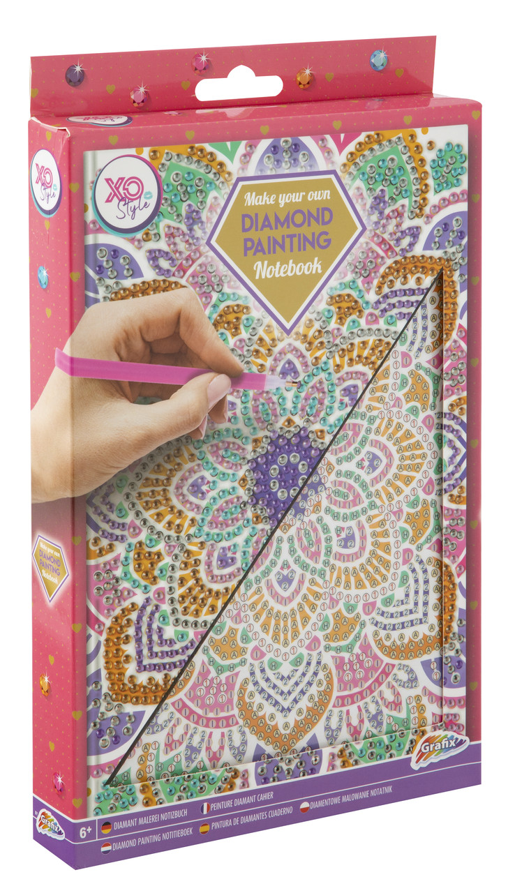 Блокнот А5 з алмазним розписом GRAFIX, фото 1