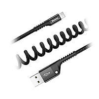 Кабель Lightning Baseus Fish-eye Spring (2A) CALSR-01 (1м), фото 3