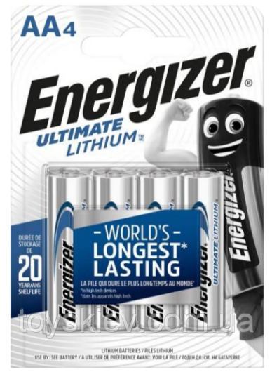 Батарейка Energizer Ultimate AA (LR6) Lithium, фото 1