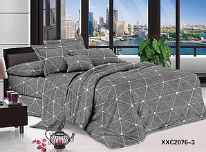 "Сіре" постільна білизна євро розмір, нав-кі 70/70