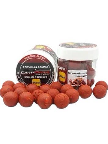 Розчинні насадкові бойли Тигровий горіх (Tiger Nut) 20 мм 100 г, фото 1