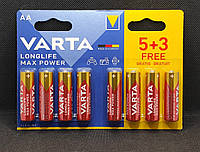 Батарейка пальчиковая AA Varta LongLife Max ( 8шт. )