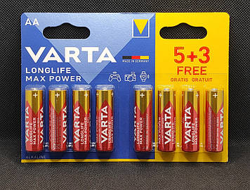 Батарейка пальчикова AA Varta LongLife Max ( 8шт. )