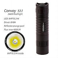 Фонарь Convoy S11 Cree XHP70.3 HI, 4000 люмен 1x26650/18650