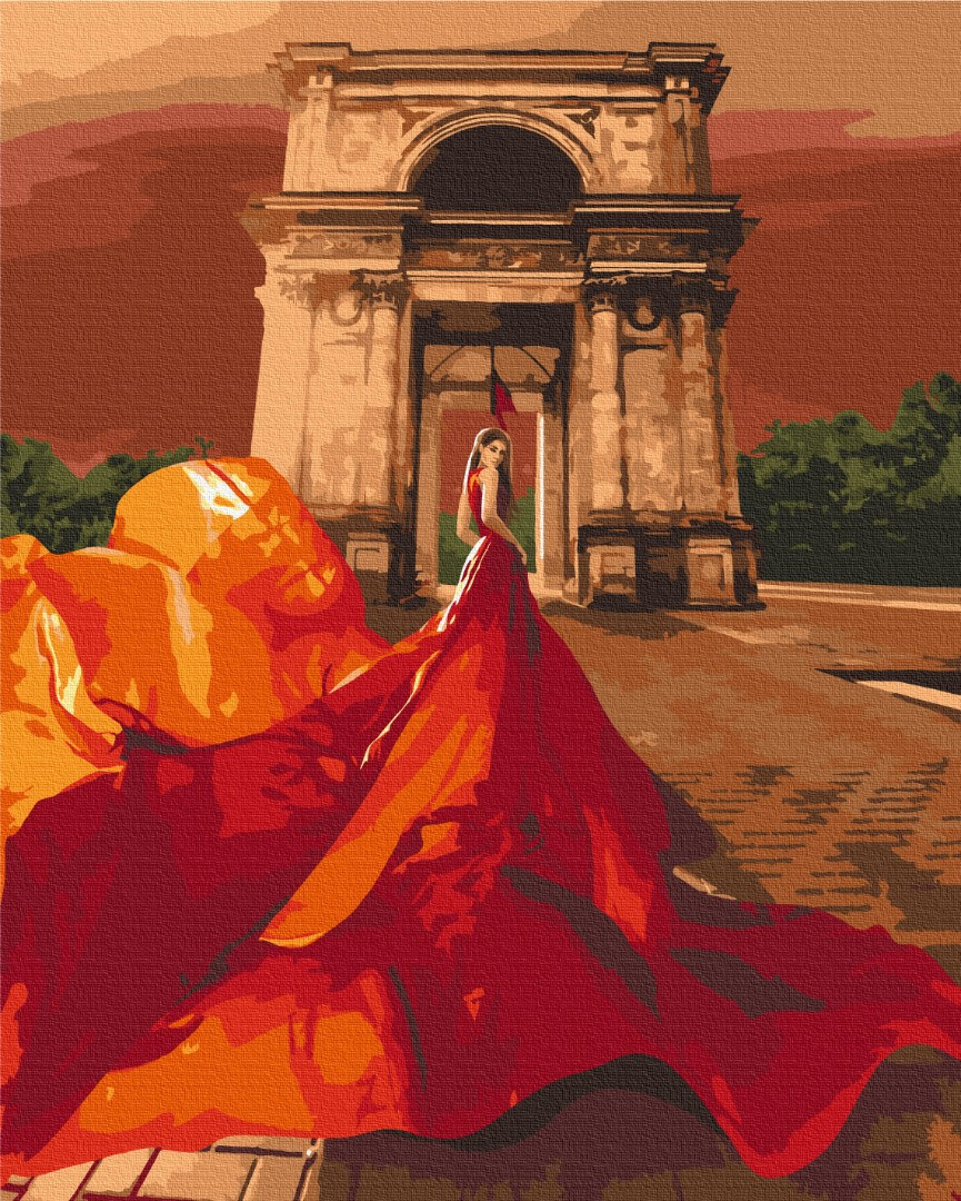 Картина за номерами «Тріумфальна красуня», в термопакеті 40*50см, ТМ Brushme, Україна