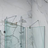 Скляні душові кабіни на замовлення. Душові кабіни із загартованого скла. Душові кути, фото 4