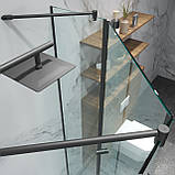 Скляні душові кабіни на замовлення. Душові кабіни із загартованого скла. Душові кути, фото 6