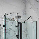 Скляні душові кабіни на замовлення. Душові кабіни із загартованого скла. Душові кути, фото 7