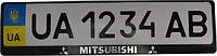 Рамка номерного знака Poputchik пластиковая c объемными буквами Mitsubishi 2шт (24-012)