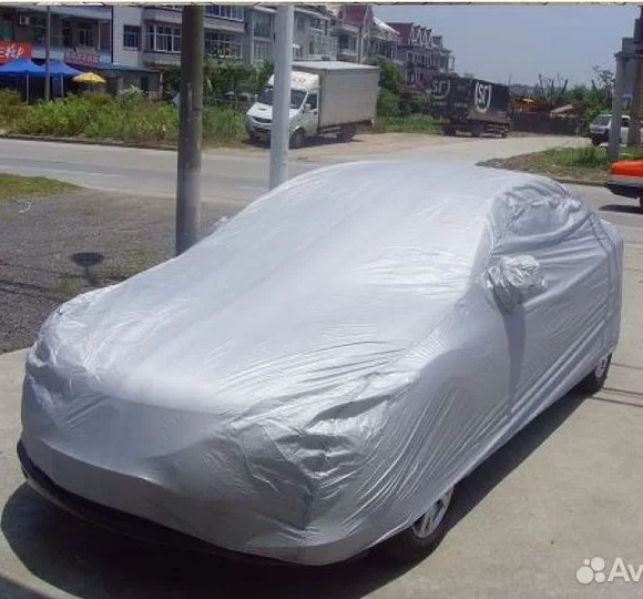Тент-чохол на авто в седані з карманами під зеркала Штурмовик S 406х165х120