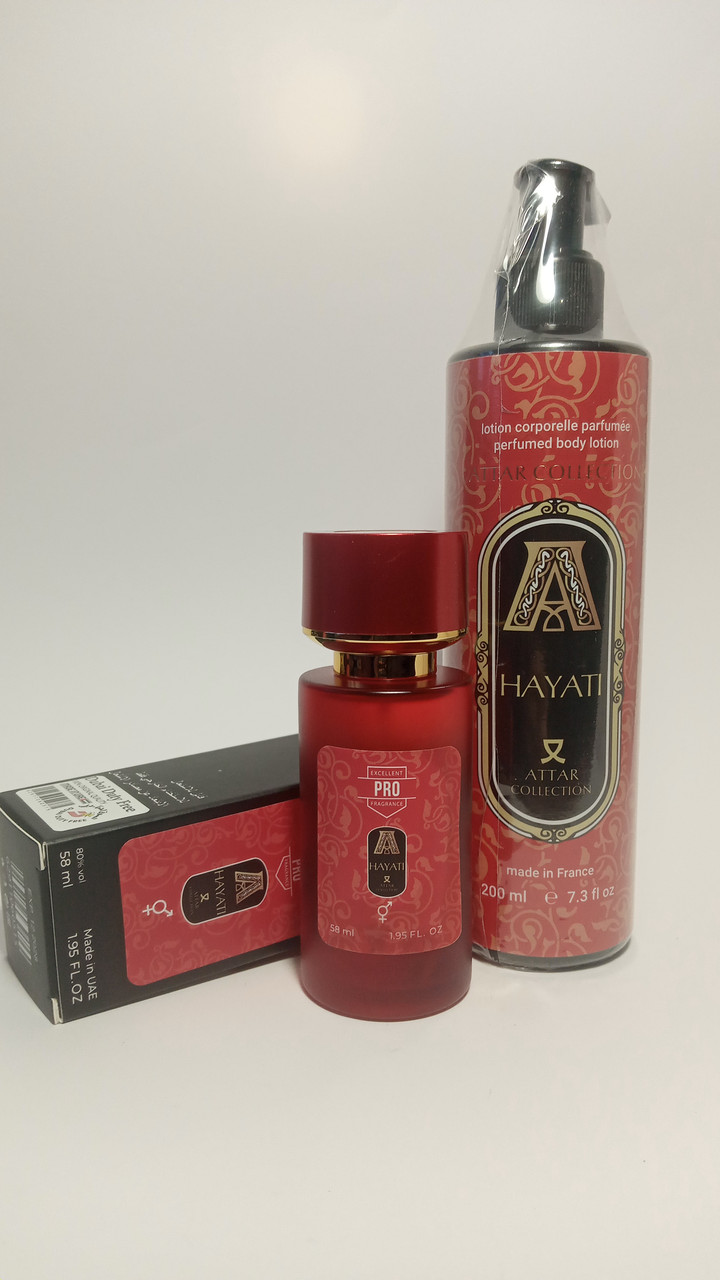 Набір жіноча парфумерія + лосьйон для тіла Hayati Attar Collection (аттар хаяті) парфуми