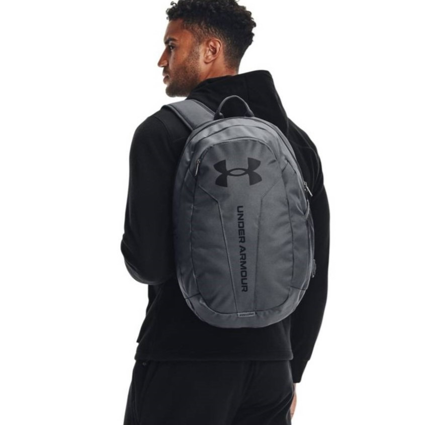 Рюкзак спортивний міський Under Armour Hustle Lite Backpack 24 л сірий (1364180-012)
