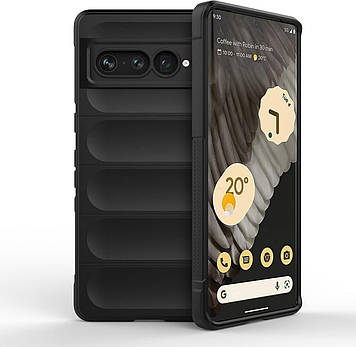 Протиударний чохол Ribber для Google Pixel 7 Pro, Silicon Cover, чорний