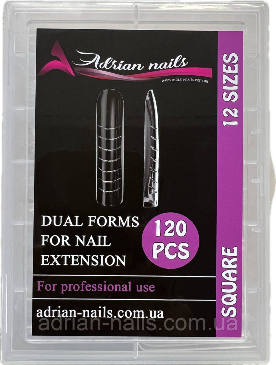 Верхні Форми Adrian Nails - SQUARE (120шт)