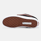 Чоловічі / жіночі кеди Vans KNU Skool Black Brown White, унісекс чорно-білі замшеві кросівки ванс кну скул, фото 7