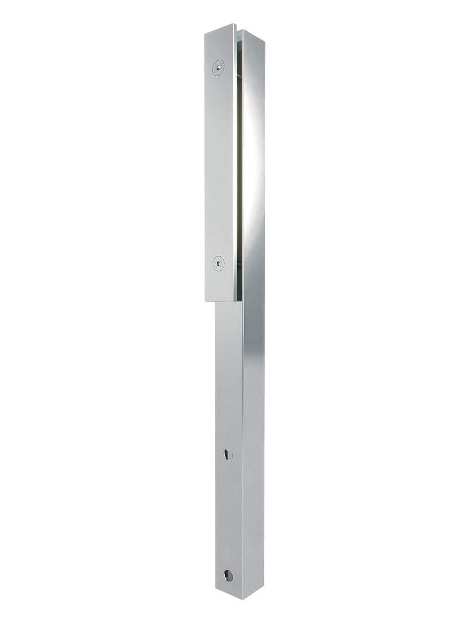 ODF-02-45-02-H600 Стійка для скла з нержавіючої сталі з пластиною H600, під шпильку М10, полірована
