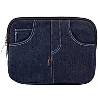 Чехол-карман для планшета LogicFox 10" LF-1006 Blue джинс, подкладка замш