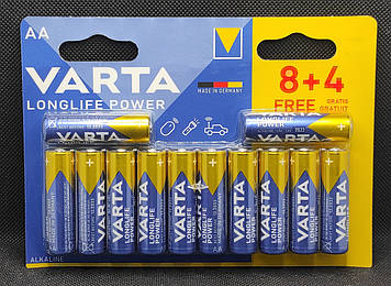 Батарейка пальчикова AA Varta LongLifePower ( 12шт. )
