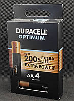 Батарейка пальчиковая AA Duracell OPTIMUM ( 4шт. )