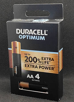 Батарейка пальчикова AA Duracell OPTIMUM ( 4шт. )