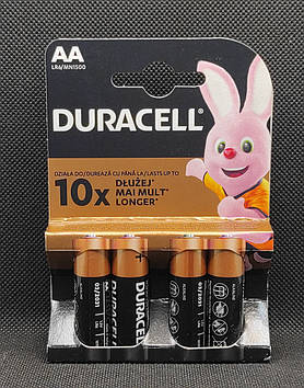 Батарейка пальчикова AA Duracell ( 4шт. )