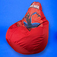 Кресло мешок груша Spider man Красный XL 120х75 человек паук