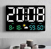 Электронные часы GH8012 Термометр, гигрометр + пульт ДУ