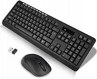 LARMTEK CMK-329 Беспроводная клавиатура и мышь, 113 клавиш, ультра чёрный