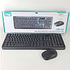 LARMTEK CMK-329 Бездротова клавіатура і миша, 113 клавіш, ультра чорний, фото 2