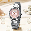 Годинник жіночий класичний металевий круглий кварцовий наручний жіночий годинник з римськими цифрами Curren 91, фото 6