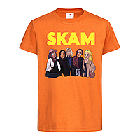 Оранжевая детская футболка С принтом Skam (13-14-1-помаранчевий)