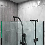 Душові огорожі та шторки. Шторки для ванної скляні. Скляні штори для ванної кімнати, фото 5