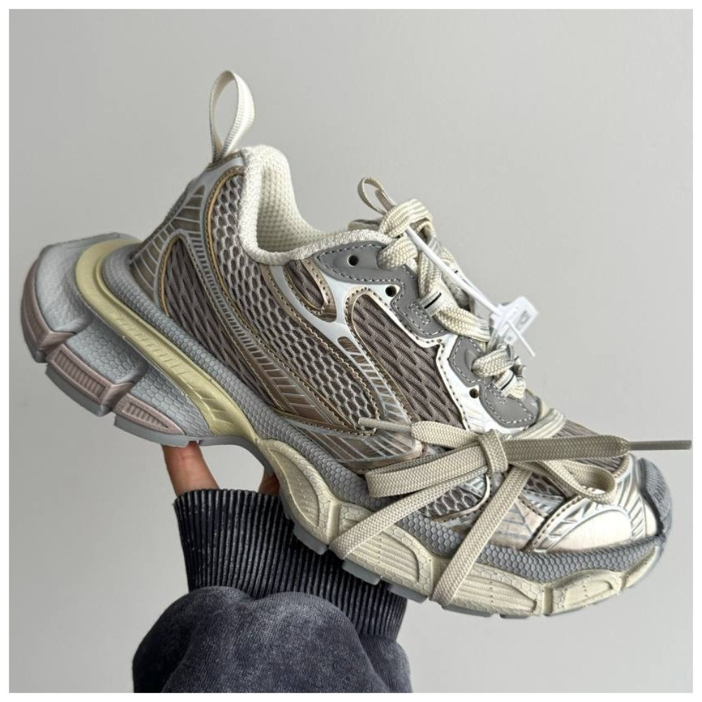 Жіночі кросівки Balenciaga 3XL Dirty Beige Premium, кросівки баленсіага 3ХЛ, фото 1