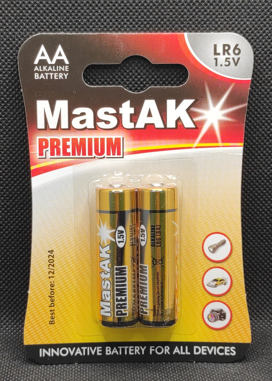 Батарейка пальчикова AA MastAK Premium ( 2шт. ), фото 1