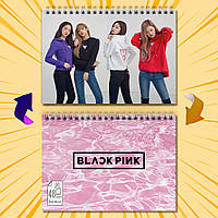 Скетчбук А5 48 л. 150 гр.м² K-POP Black Pink 003