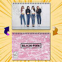 Скетчбук А5 48 л. 150 гр.м² K-POP Black Pink 004