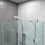 Штора для ванної зі скла . Скляні штори для ванни . Душові шторки на кутову ванну., фото 3