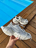 Жіночі кросівки Balenciaga 3XL White Silver Premium, білі сірі кросівки баленсіага 3ХЛ, фото 5