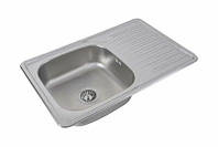Кухонна мийка з неіржавкої сталі прямокутна, Platinum 7850, матова, врізна мийка для кухні, раковина