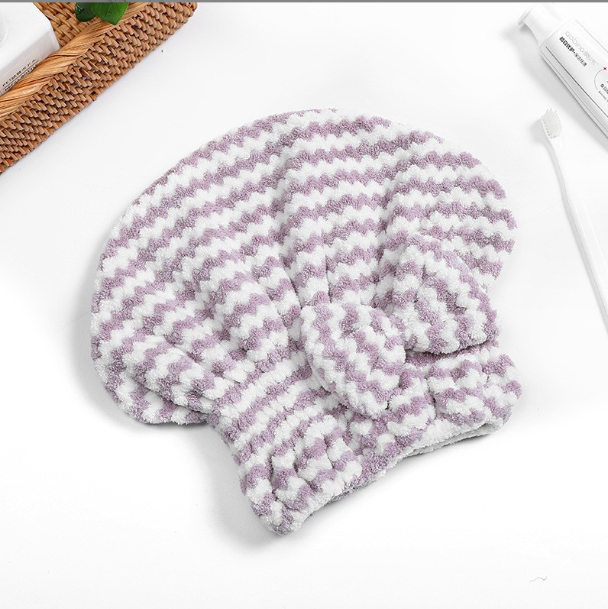 Рушник-шапочка для сушіння волосся з щільної мікрофібри, фото 1