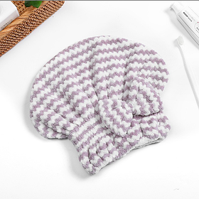 Рушник-шапочка для сушіння волосся з щільної мікрофібри