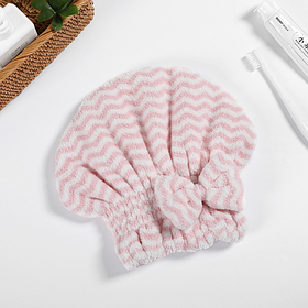 Рушник-шапочка для сушіння волосся з щільної мікрофібри