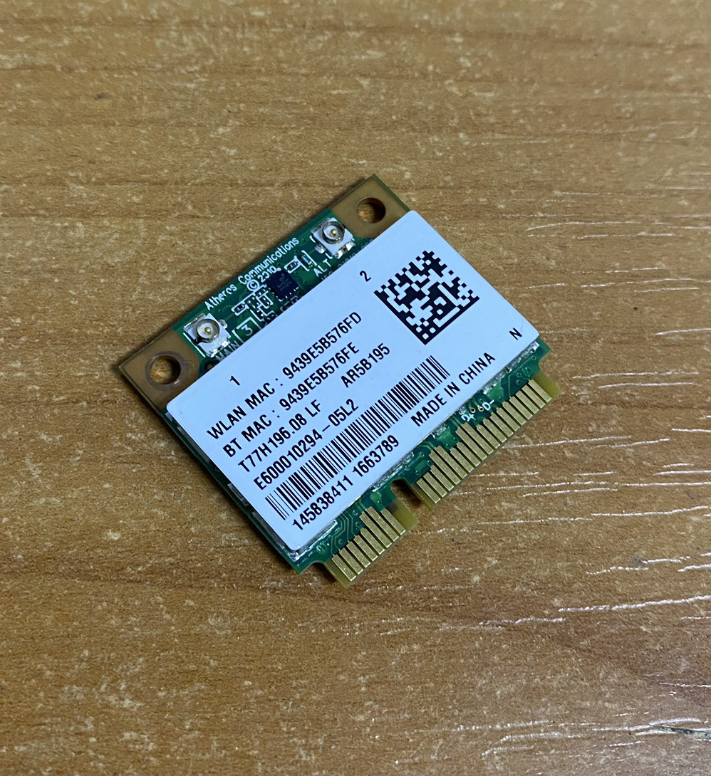 Б/У Wi-Fi модуль Atheros AR5B195, SONY PCG-71811M, VPCEH2NJ1E (ID ...