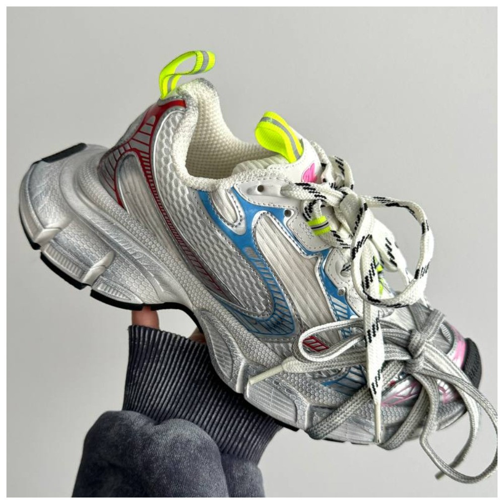 Жіночі кросівки Balenciaga 3XL Silver Multicolored Premium, кросівки баленсіага 3ХЛ, фото 1