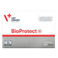 VetExpert BioProtect-Пищевая добавка для кошек и собак с нарушенной желудочно-кишечной микрофлорой 60 капсул