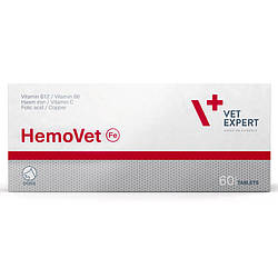 VetExpert (ВетЕксперт) HemoVet - Легкозасвоюване гемове залізо для собак з ознаками анемії 60 табл