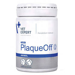VetExpert PlaqueOff Animal-добавка для профілактики/лікування зубного нальоту та зубного каменю у кішок та собак 20г