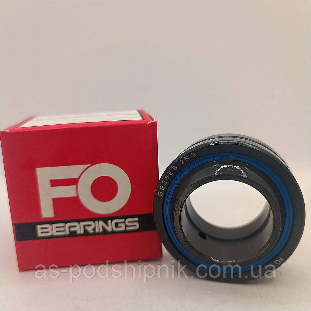 Підшипник шарнірний GE25 ES2RS (ШСП25) FO Bearings, фото 1
