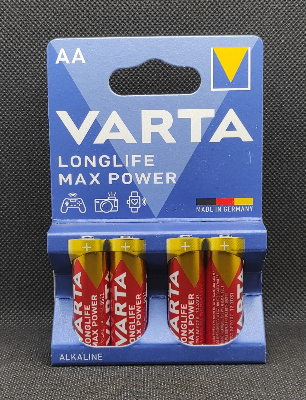 Батарейка пальчикова AA Varta LongLife Max ( 4шт. ), фото 1
